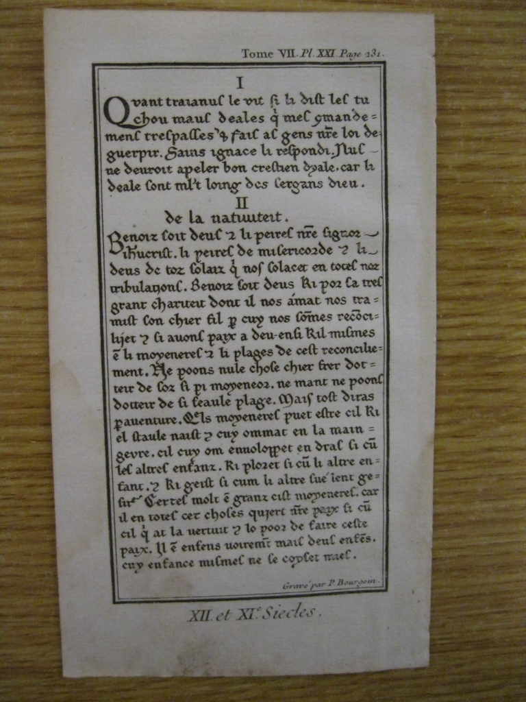 Tipografía y artesanía barroca  XXVIII, XII et XI Siecles, 1746.Pluche